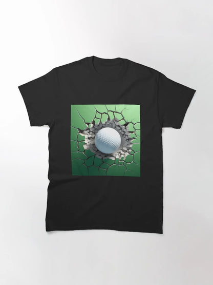 3D Golf Ball in a Wall Hole