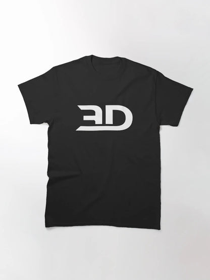 3D Minimal Logo - White
