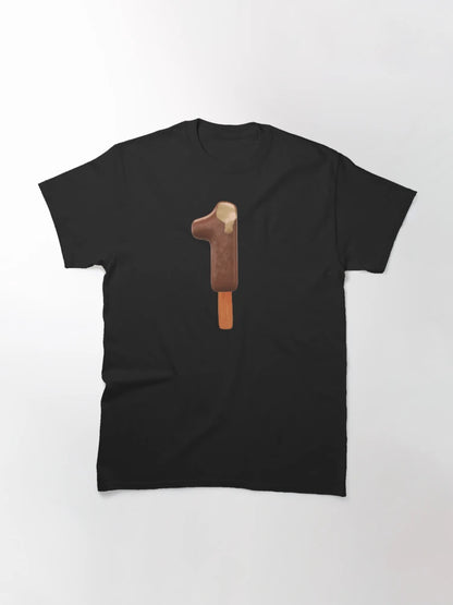 1 Ice Cream One Number 3d Chocolate