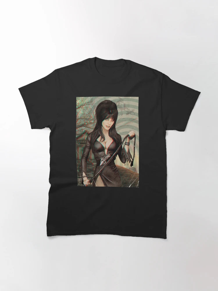 Elvira Mistress of the Dark 3d Anaglyph pop art illustration