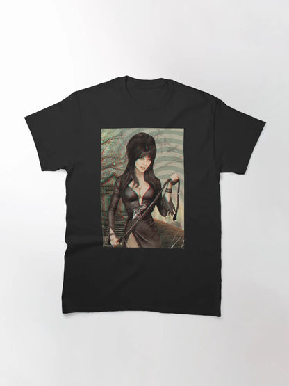 Elvira Mistress of the Dark 3d Anaglyph pop art illustration