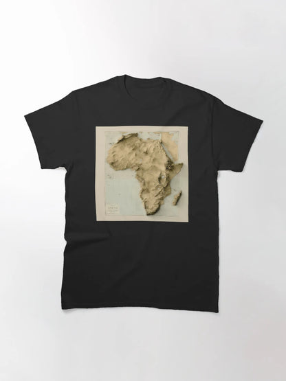 1884 Africa Relief Map 3D Digitally-Rendered