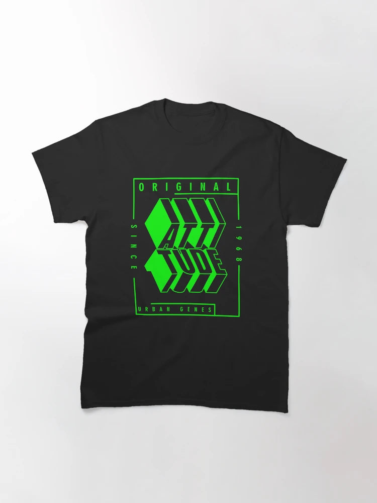 3d typography Original Attitude urban denim