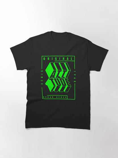 3d typography Original Attitude urban denim