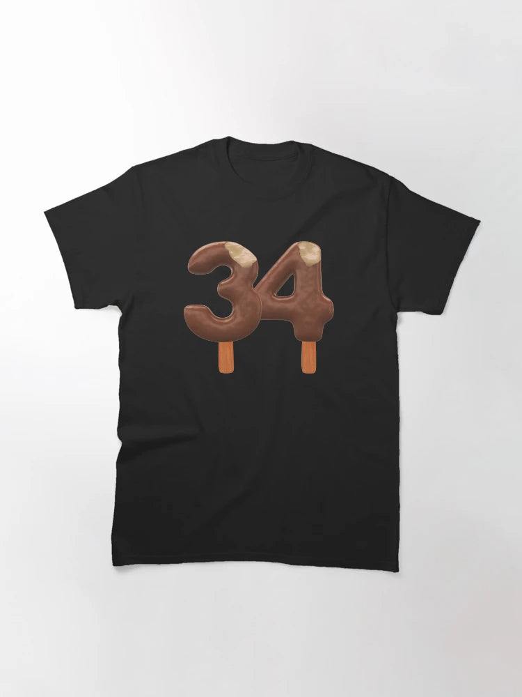 34 Ice Cream Thirty Four Number 3d Chocolate