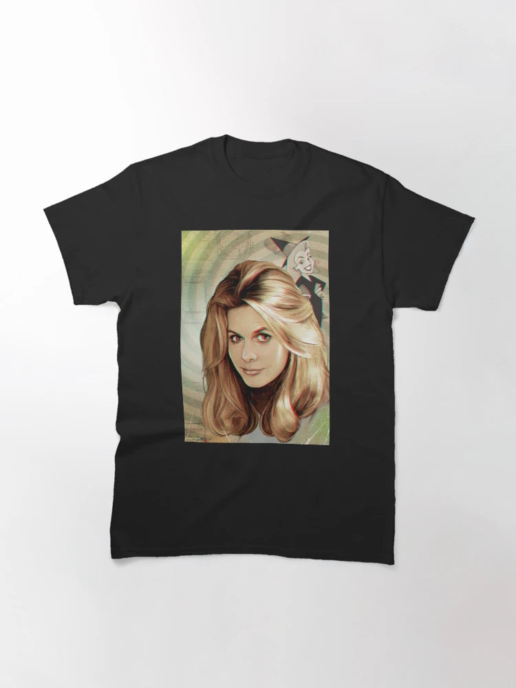 Elizabeth Montgomery as TV's Samantha from Bewitched Anaglyph 3d illustration