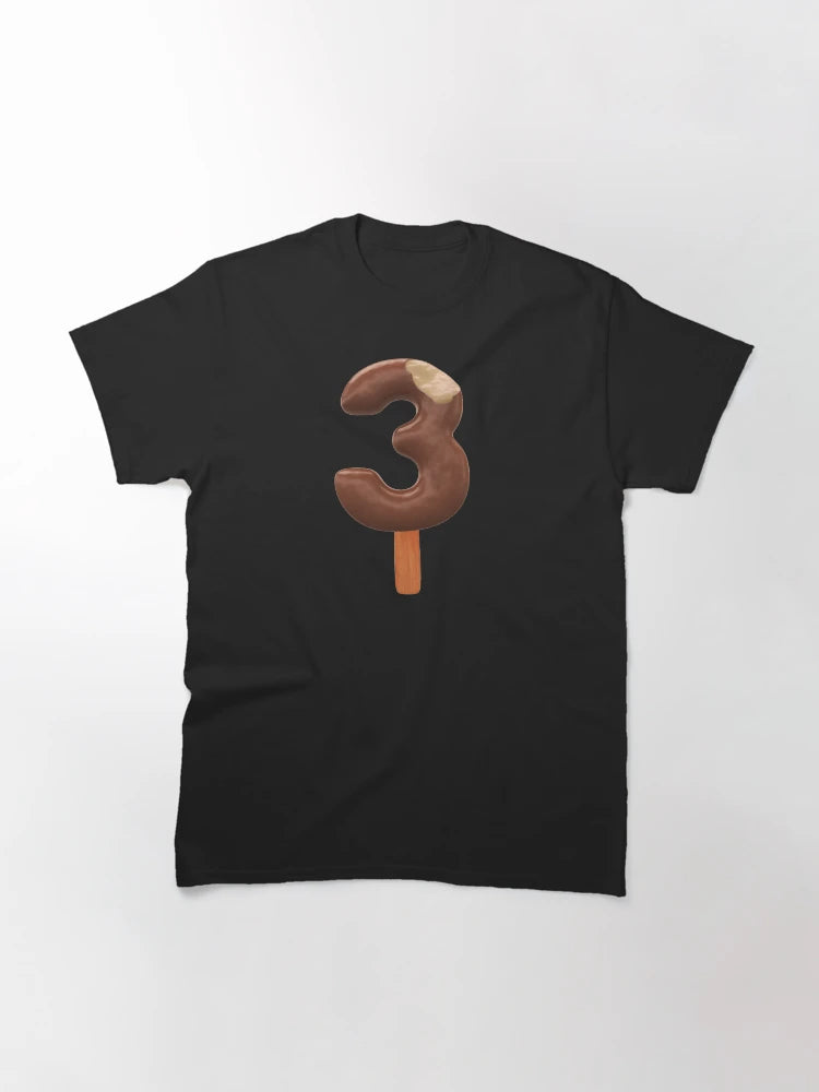 3 Ice Cream Three Number 3d Chocolate