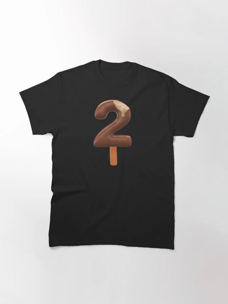 2 Ice Cream Two Number 3d Chocolate