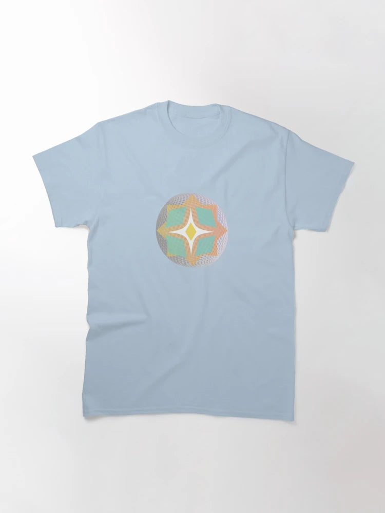 3D Polka Grey Orange Blue
