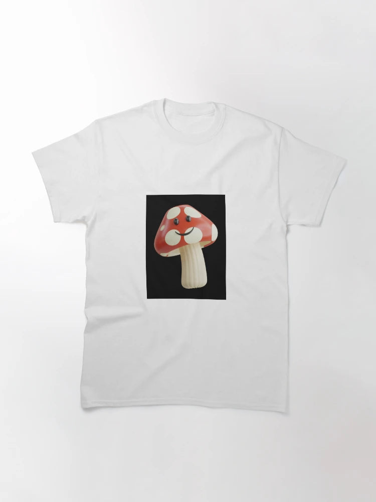 3d smiling mushroom