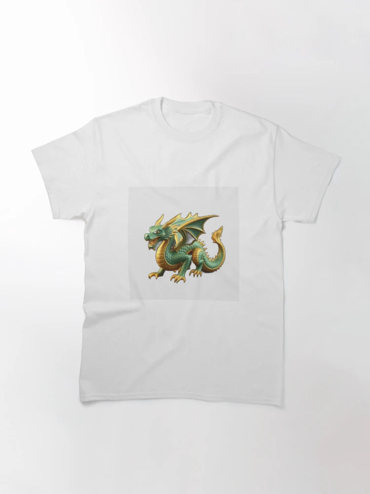 Emerald and Gold Dragon Sculpture