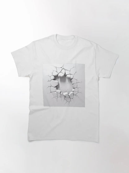 3D The Hole in a Wall With Crack