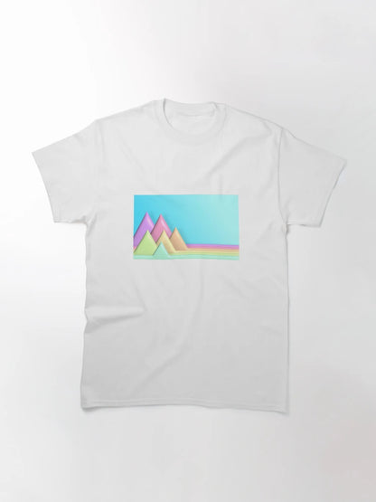 3D triangle pastel color background.