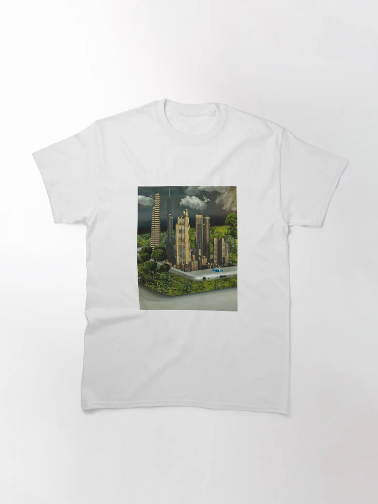3D Green City Phone Photo Manipulation