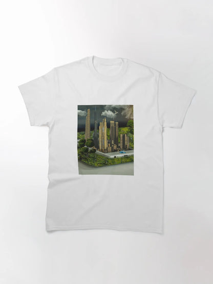 3D Green City Phone Photo Manipulation