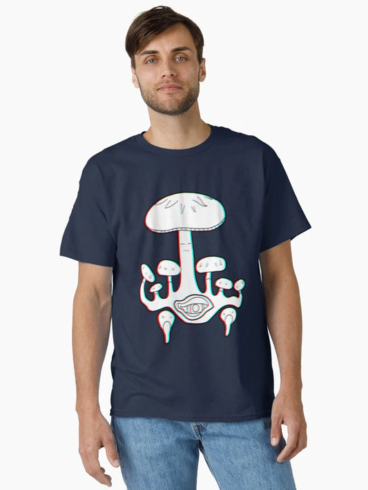 3d Mushroom Cluster With Eye - Trippy Mushrooms