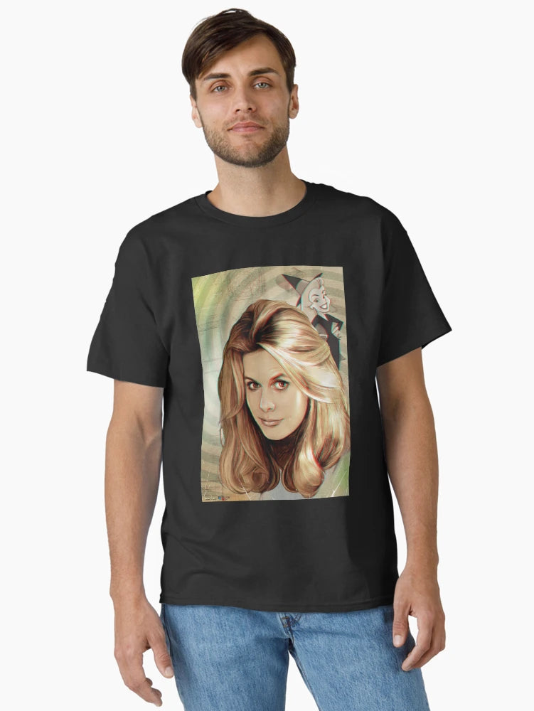 Elizabeth Montgomery as TV's Samantha from Bewitched Anaglyph 3d illustration