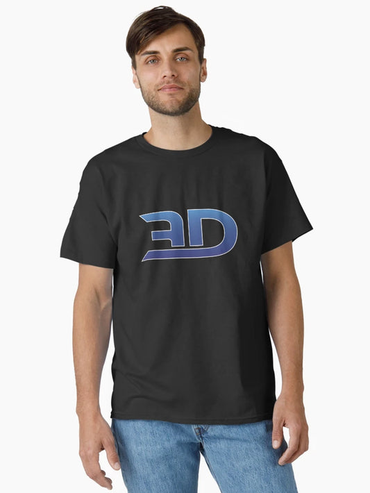 3D Minimal Blue Logo