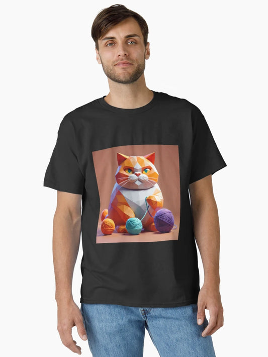 3D Angry Cat with Sewing Balls