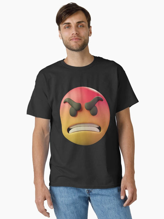 Emoji Smiley Angry 3D Face