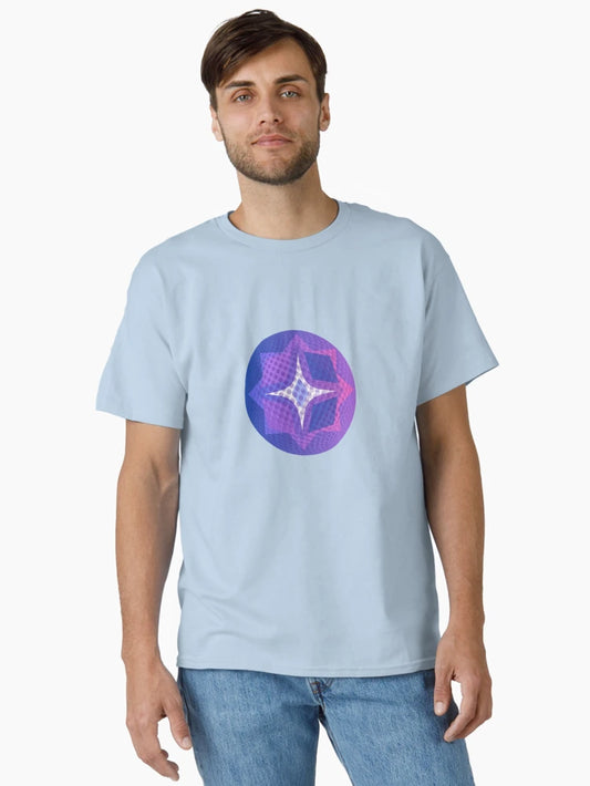 3D Polka Deep Blue Violet