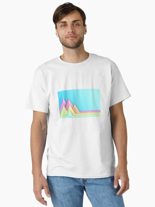 3D triangle pastel color background.