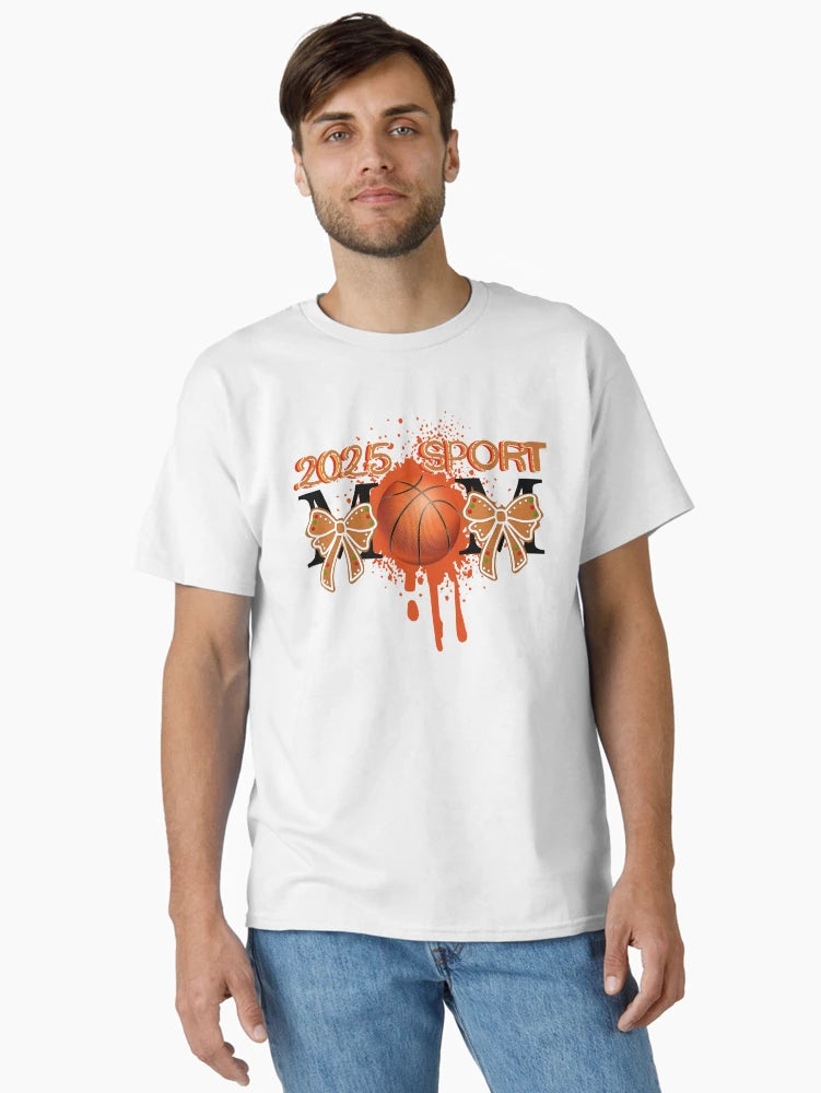 2025 Basketball Sport Mom Festive Gingerbread Bow Design
