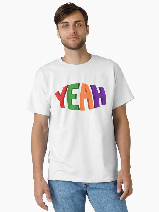 3D YEAH Multicolored Typographic Design