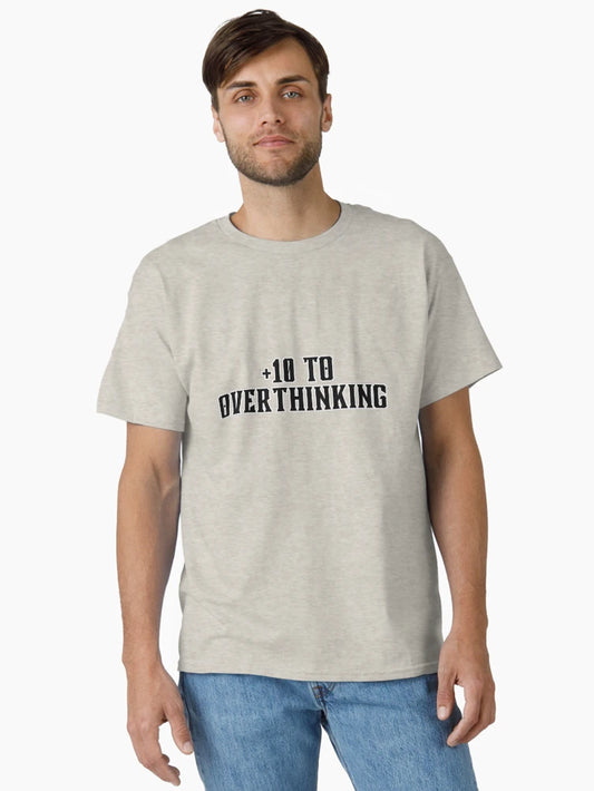 +10 to Overthinking - Funny RPG Stat Block Shirt for Tabletop Nerds and Overthinkers
