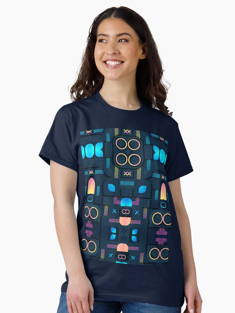 3D Shapes with Dark Blue Background New Design