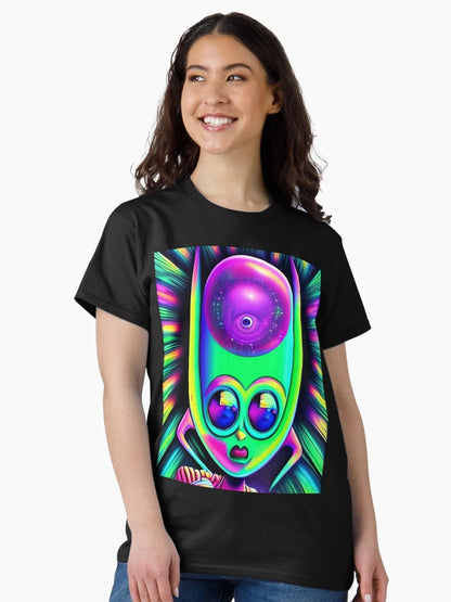 3D alien art. Trippy psychedelic