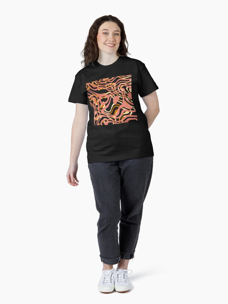 3D abstract metallic curves