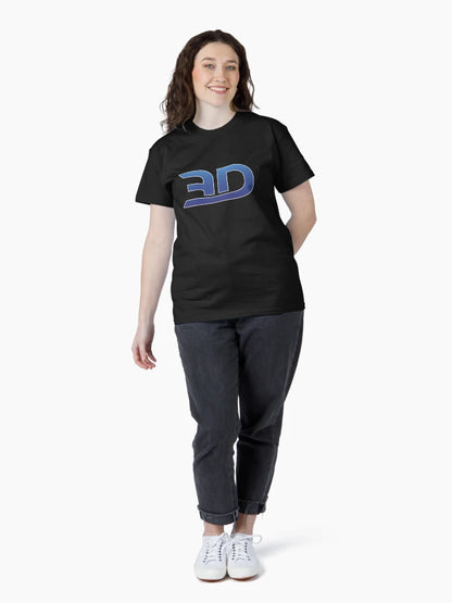 3D Minimal Blue Logo