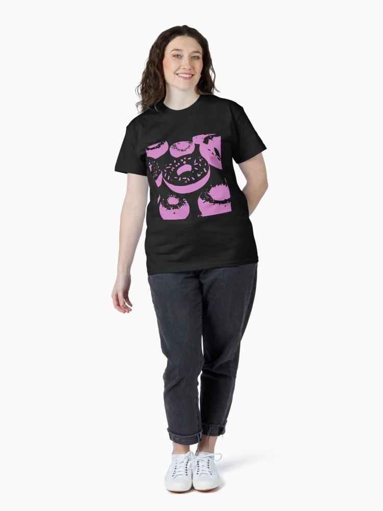 3D Donuts - Pink on Dark Background