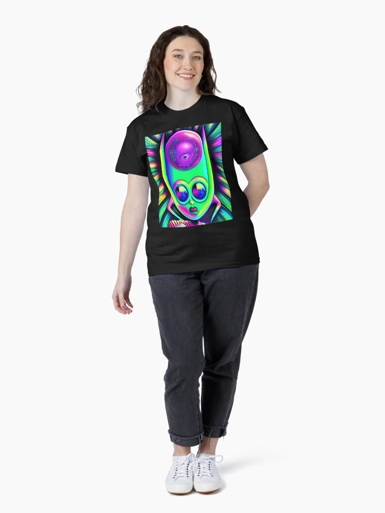 3D alien art. Trippy psychedelic