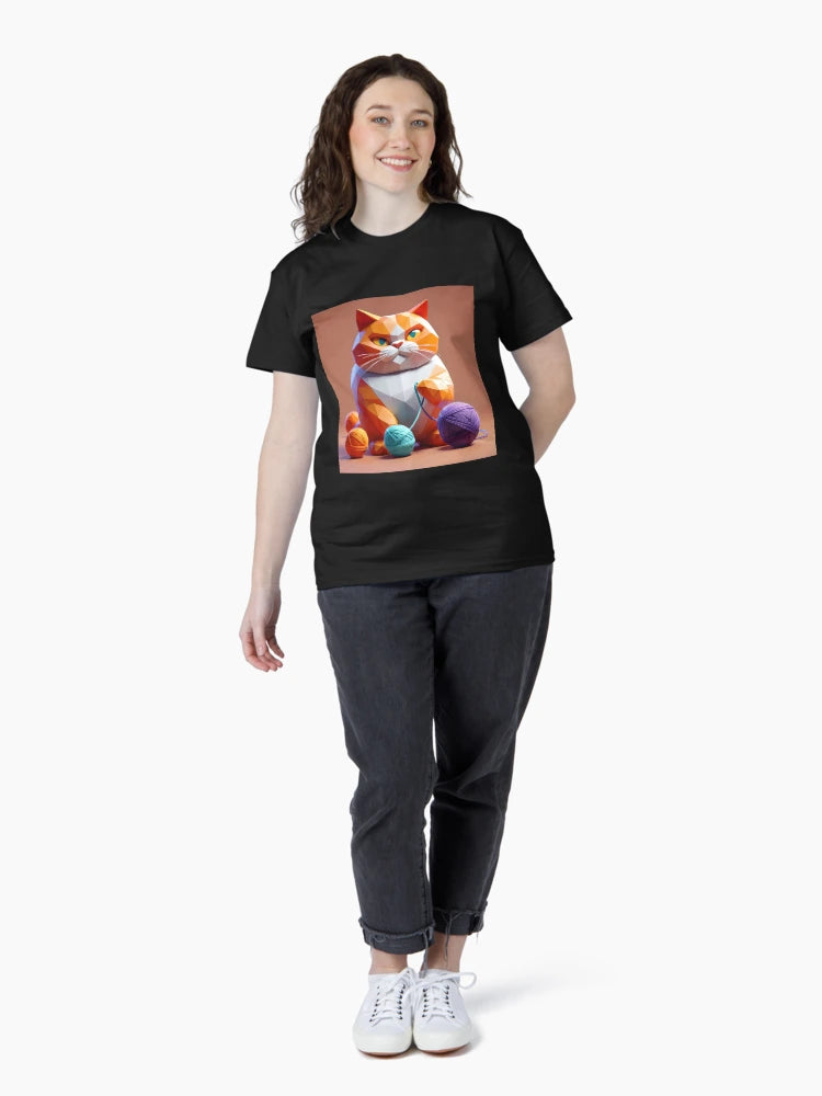 3D Angry Cat with Sewing Balls
