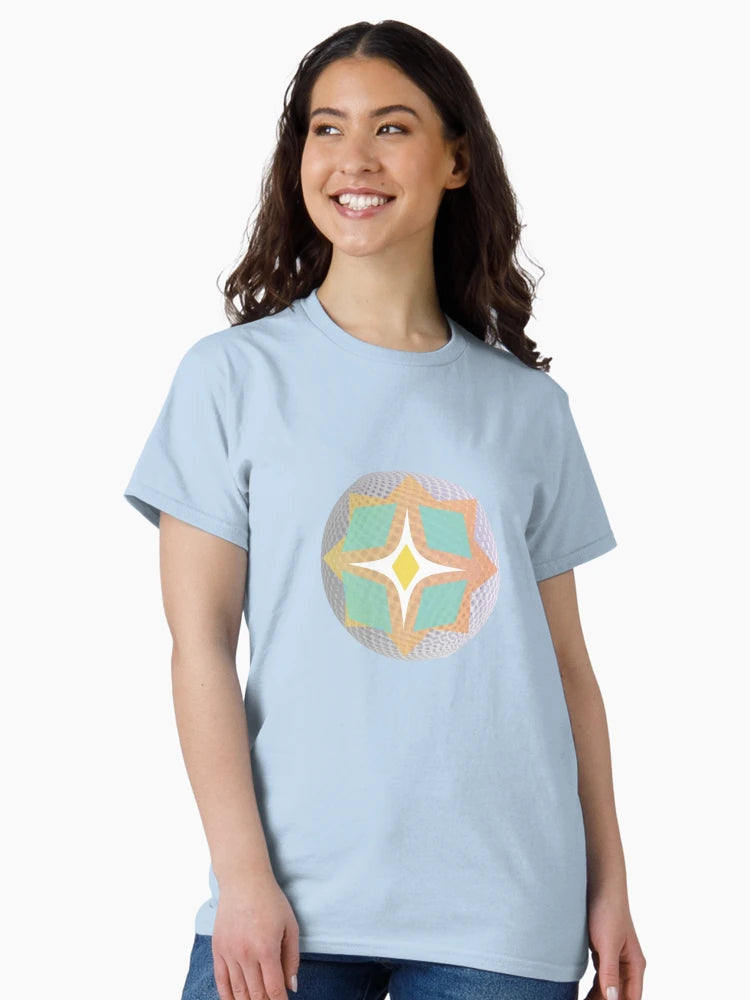 3D Polka Grey Orange Blue