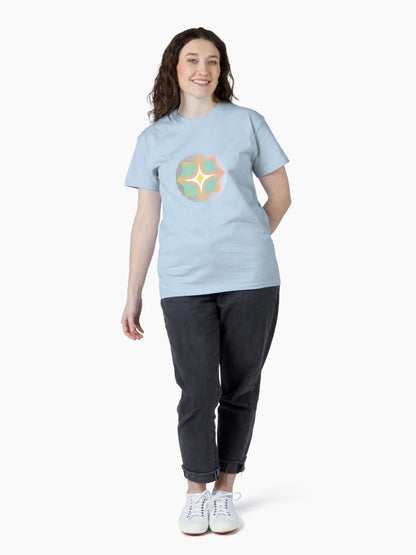 3D Polka Grey Orange Blue