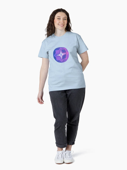 3D Polka Deep Blue Violet