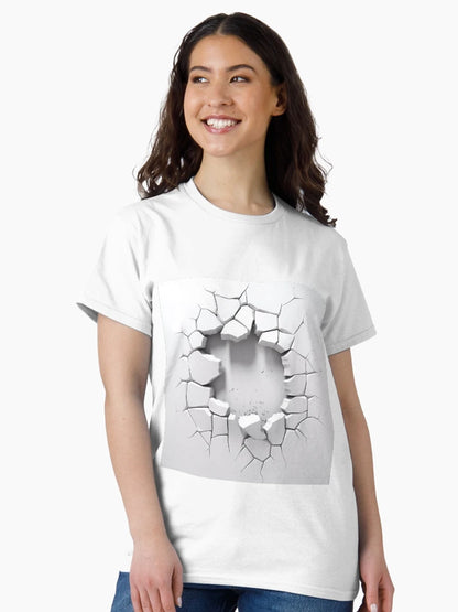 3D The Hole in a Wall With Crack