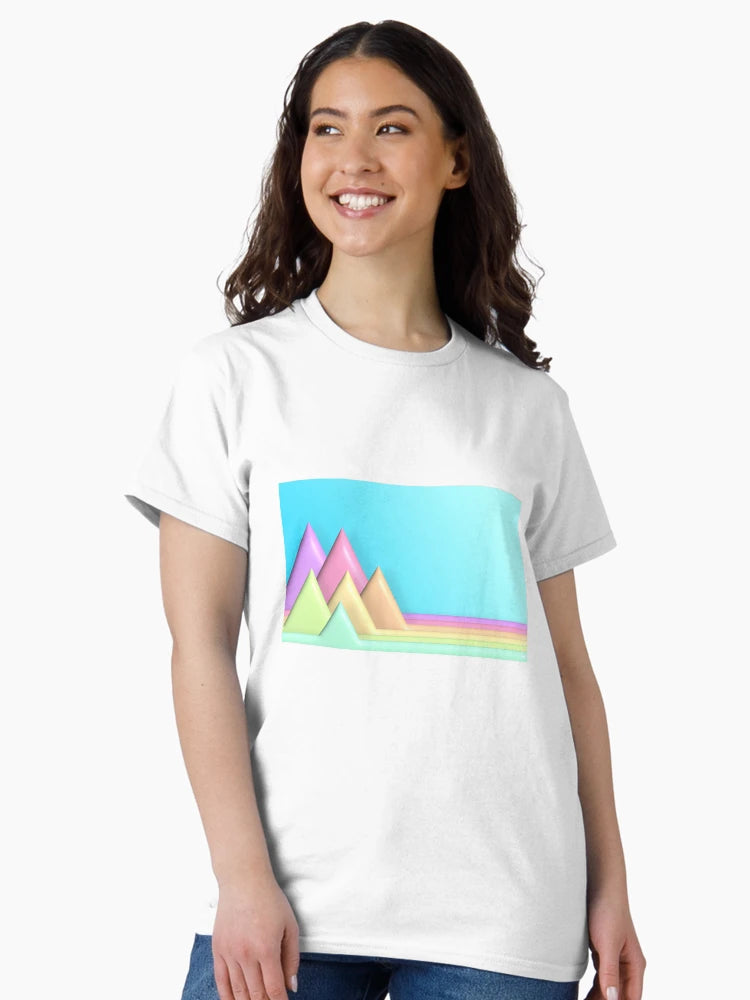 3D triangle pastel color background.