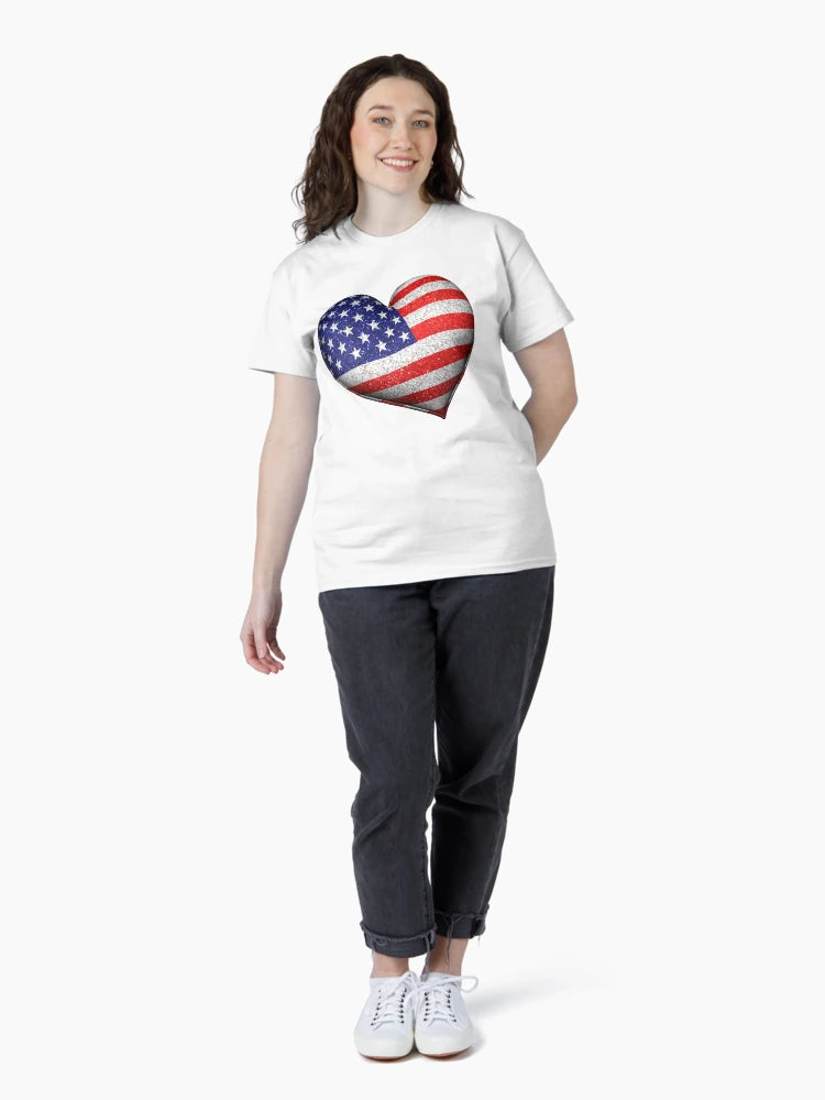 3D USA heart.