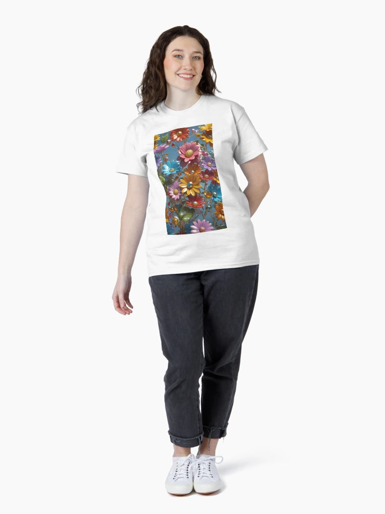 3d Colorful Flowers Backgroun, Floral Pattern
