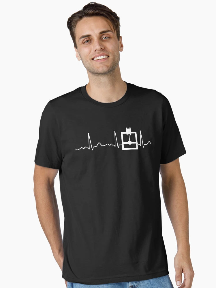 3D printer - heartbeat, pulse, heart line, ECG
