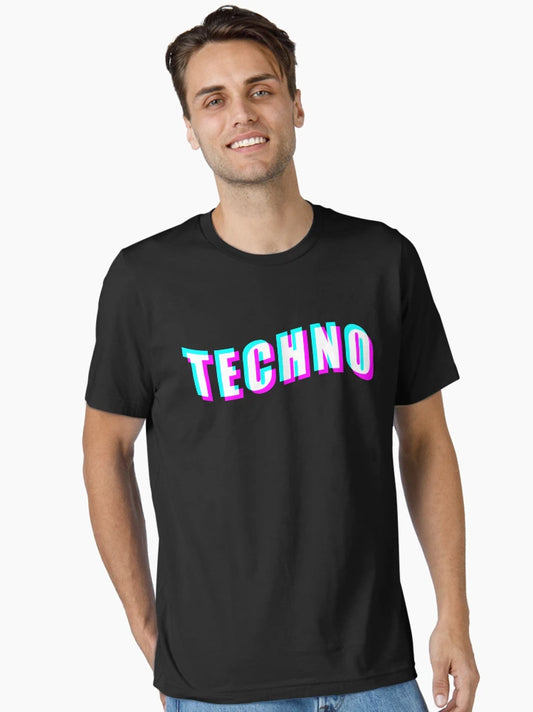 3D Glitched Text - TECHNO