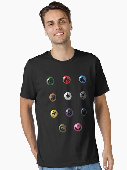 3D Energy Types Sticker Pack