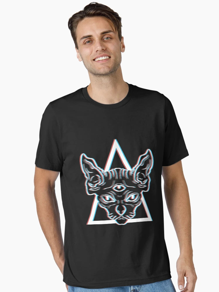 3d white cat