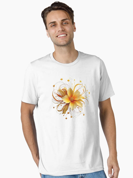 3D orange and yellow flower