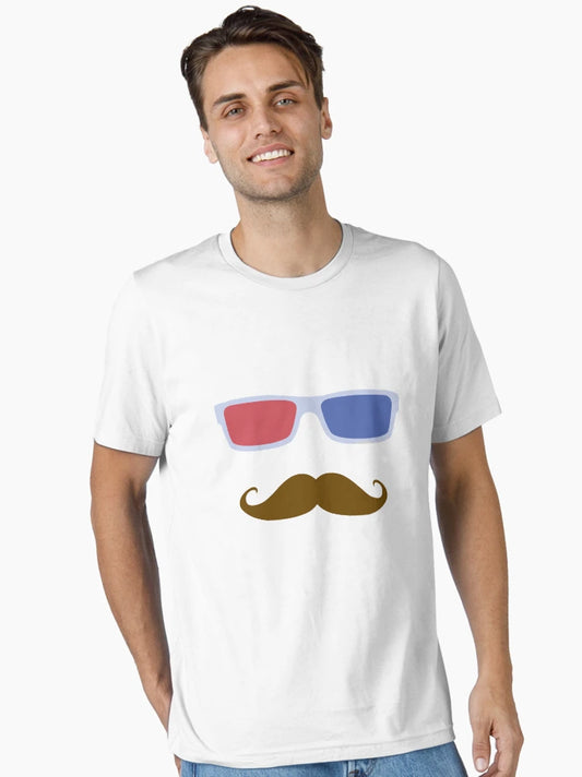 3D Glasses + Moustache