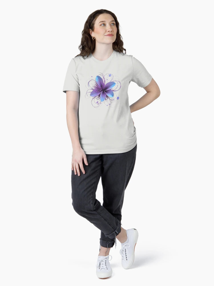 3D purple & blue flower